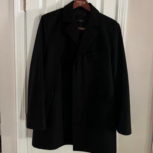 Cole Haan Men's 3/4 Length Wool Car Coat